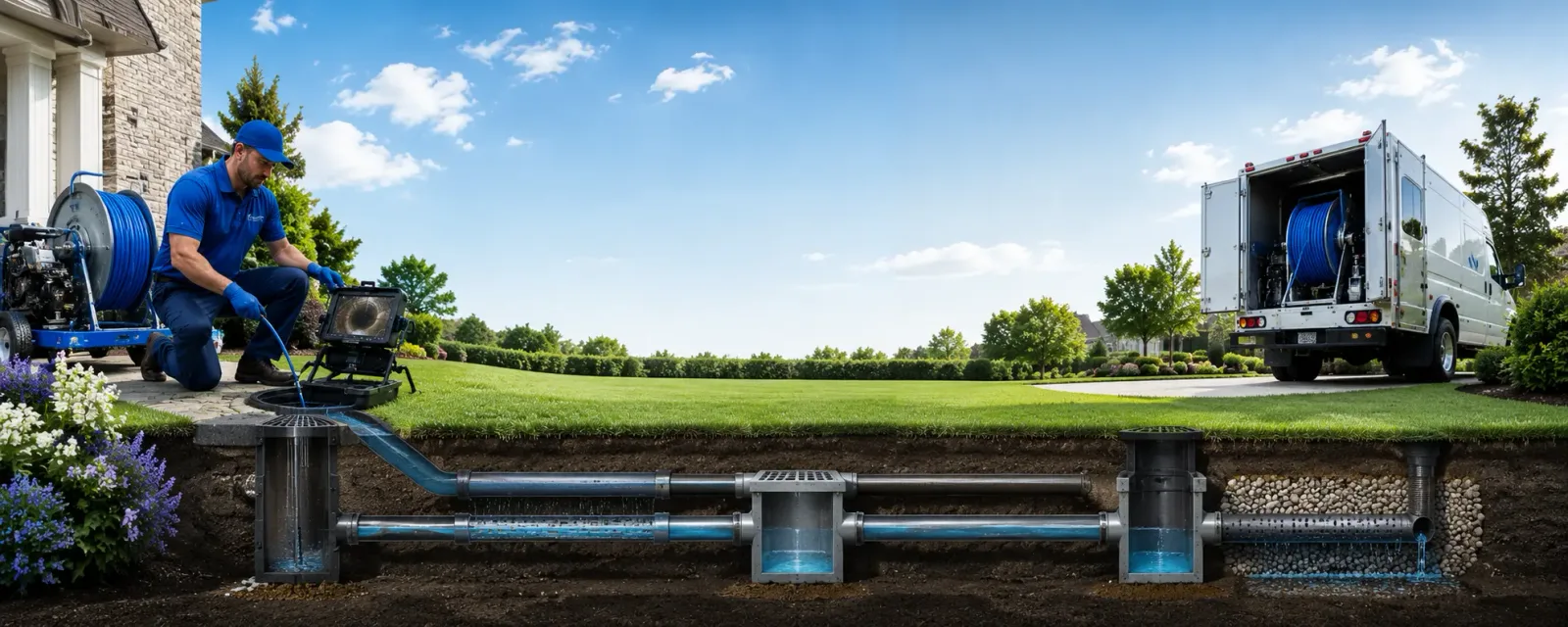 Outdoor drain cleaning information for Elmer, LA
